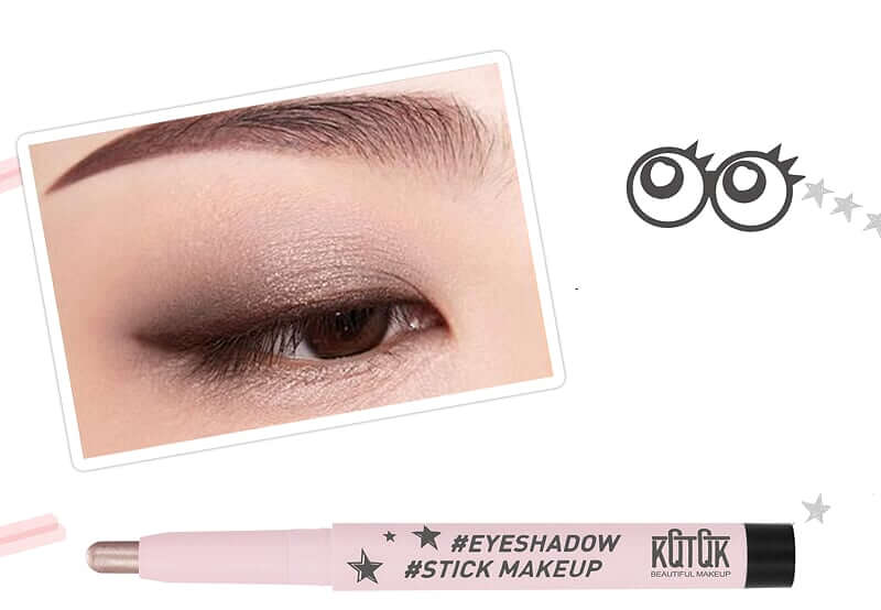 KQTQK Glowworm Eyeshadow Stick #6 Bronze Color ปริมาณ 1.64 g. อายแชโดว์แบบแท่ง เนื้อครีม เม็ดสีชัดเจน เกลี่ยง่าย เหมาะแก่การพกพา ให้ดวงตาบลิ๊งเป็นประกาย